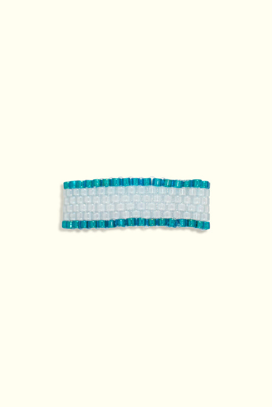 Neptune Band Ring: Aqua Mist & Deep Blue Sea