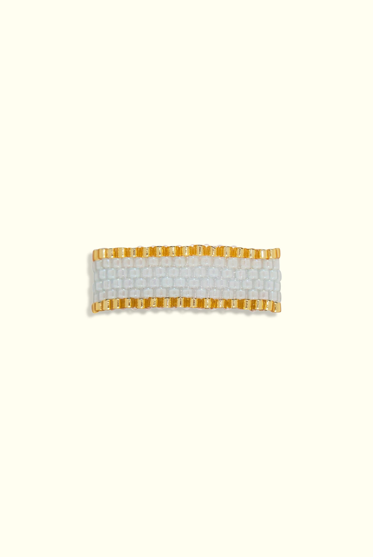 Neptune Band Ring: Aqua Mist & Gold