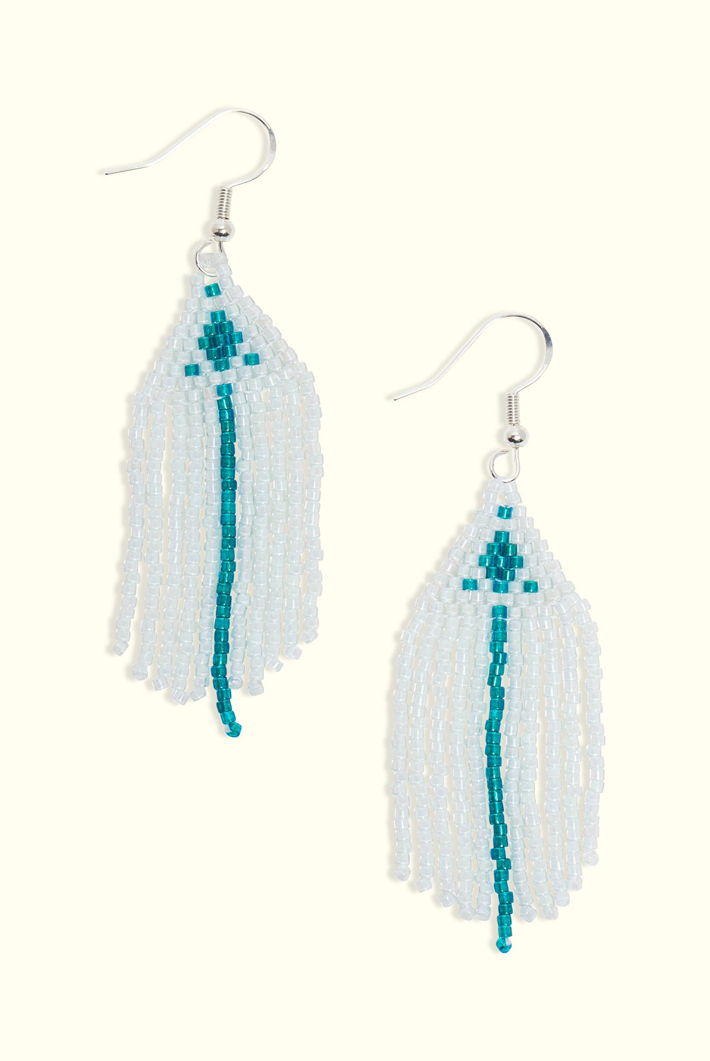 Neptune Fringe Earrings: Aqua Mist & Deep Blue Sea