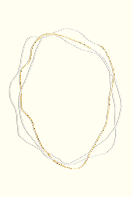 Neptune Wrap Necklace: Aqua Mist & Gold